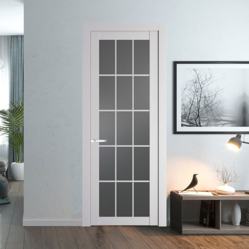 Межкомнатная дверь ProfilDoors 1.1.2 (р.15) PD цвет Крем Вайт вставка Графит