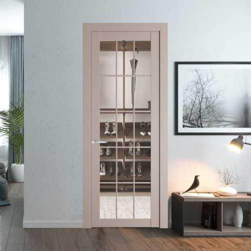 Межкомнатная дверь ProfilDoors 1.1.2 (р.15) PD цвет Сэнд вставка Прозрачное