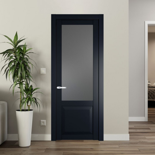 Межкомнатная дверь ProfilDoors 1.2.2 PD цвет Нэви Блу вставка Графит
