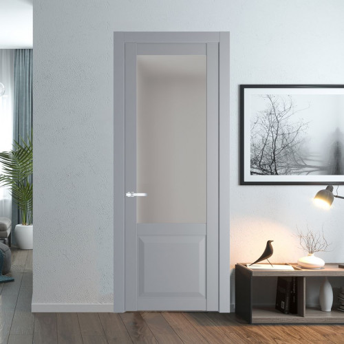 Межкомнатная дверь ProfilDoors 1.2.2 PD цвет Смоки вставка Матовое