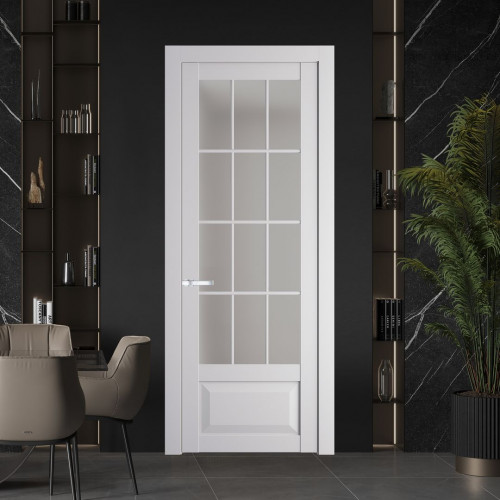 Межкомнатная дверь ProfilDoors 1.2.2 (р.12) PD цвет Крем Вайт вставка Матовое