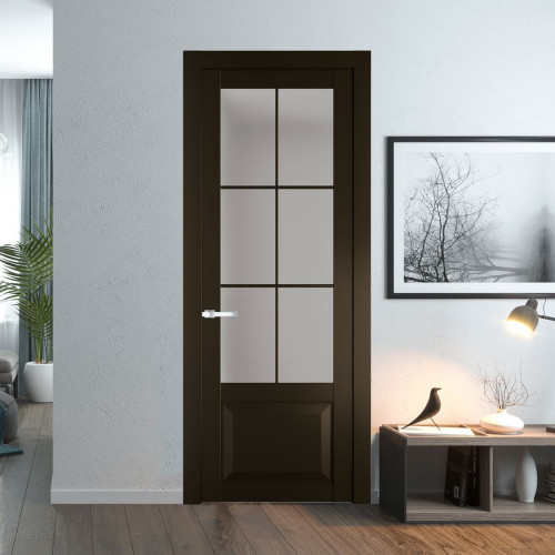 Межкомнатная дверь ProfilDoors 1.2.2 (р.6) PD цвет Перламутр бронза вставка Матовое