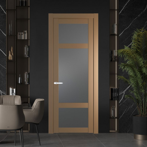 Межкомнатная дверь ProfilDoors 1.3.2 PD цвет Перламутр золото вставка Графит