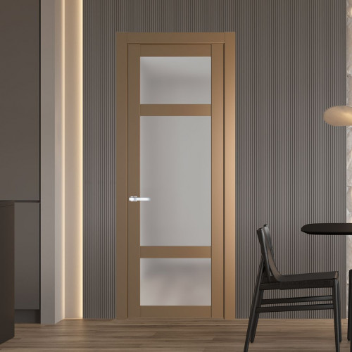 Межкомнатная дверь ProfilDoors 1.3.2 PD цвет Перламутр золото вставка Матовое