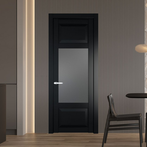 Межкомнатная дверь ProfilDoors 1.3.3 PD цвет Блэк вставка Графит