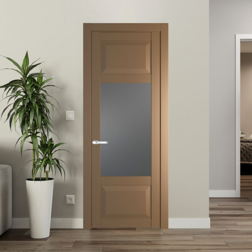 Межкомнатная дверь ProfilDoors 1.3.3 PD цвет Перламутр золото вставка Графит