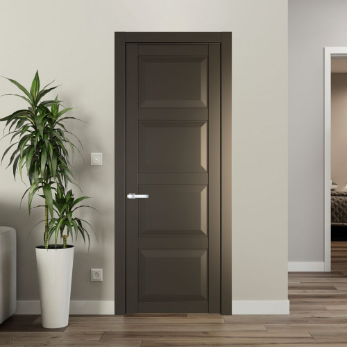 Межкомнатная дверь ProfilDoors 1.4.1 PD цвет Перламутр бронза вставка Глухая