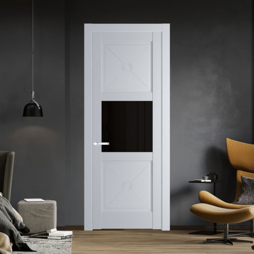 Межкомнатная дверь ProfilDoors 1.4.2PM Лайт Грей Черное тонированное