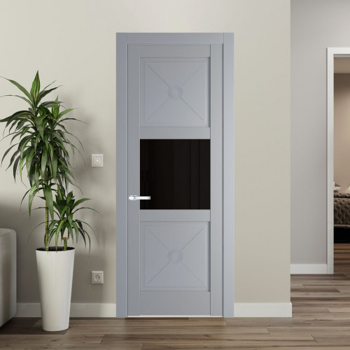 Межкомнатная дверь ProfilDoors 1.4.2PM Смоки Черное тонированное