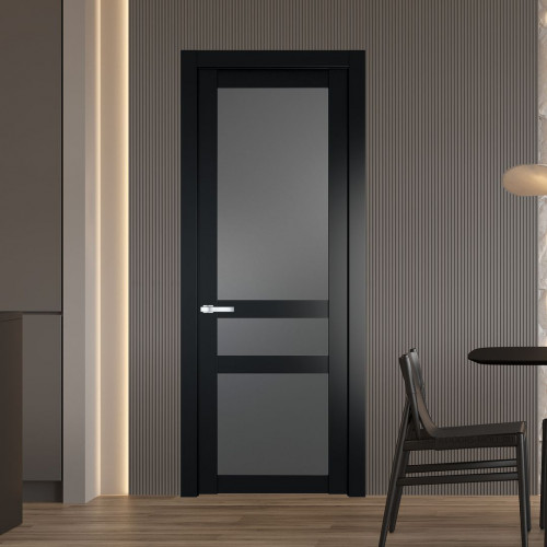 Межкомнатная дверь ProfilDoors 1.5.2 PD цвет Блэк вставка Графит