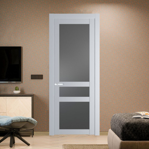 Межкомнатная дверь ProfilDoors 1.5.2 PD цвет Лайт Грей вставка Графит