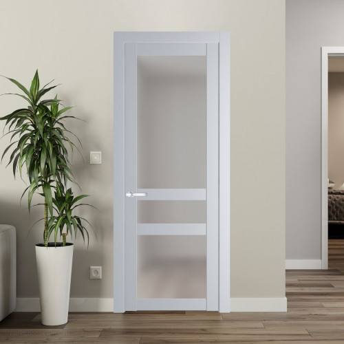 Межкомнатная дверь ProfilDoors 1.5.2 PD цвет Лайт Грей вставка Матовое