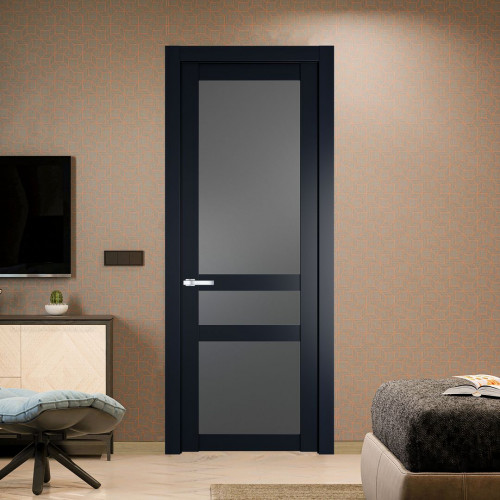 Межкомнатная дверь ProfilDoors 1.5.2 PD цвет Нэви Блу вставка Графит