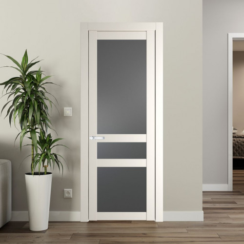 Межкомнатная дверь ProfilDoors 1.5.2 PD цвет Перламутр белый вставка Графит