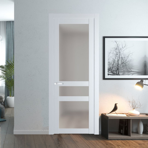 Межкомнатная дверь ProfilDoors 1.5.2 PD цвет Вайт вставка Матовое