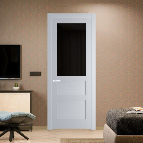 Межкомнатная дверь ProfilDoors 1.5.2PM Лайт Грей Черное тонированное