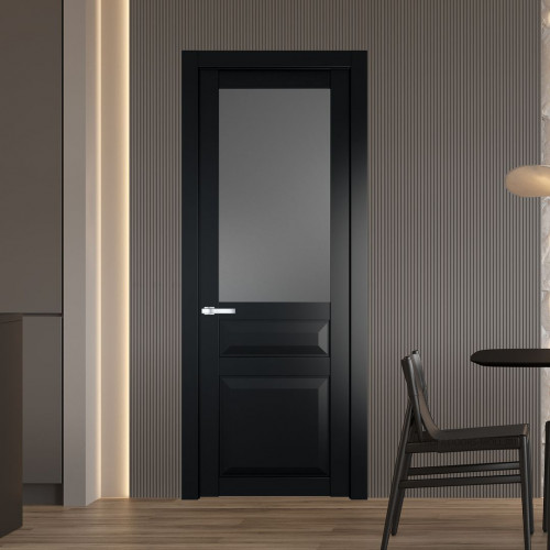 Межкомнатная дверь ProfilDoors 1.5.3 PD цвет Блэк вставка Графит