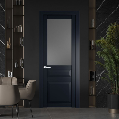 Межкомнатная дверь ProfilDoors 1.5.3 PD цвет Нэви Блу вставка Графит