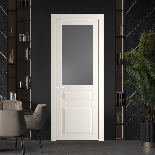 Межкомнатная дверь ProfilDoors 1.5.3 PD цвет Перламутр белый вставка Графит