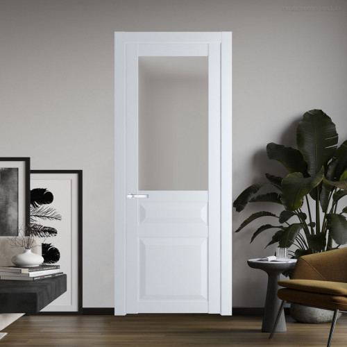 Межкомнатная дверь ProfilDoors 1.5.3 PD цвет Вайт вставка Матовое