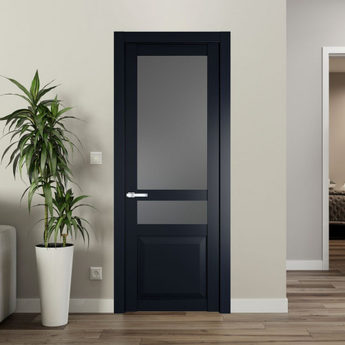 Межкомнатная дверь ProfilDoors 1.5.4 PD цвет Нэви Блу вставка Графит