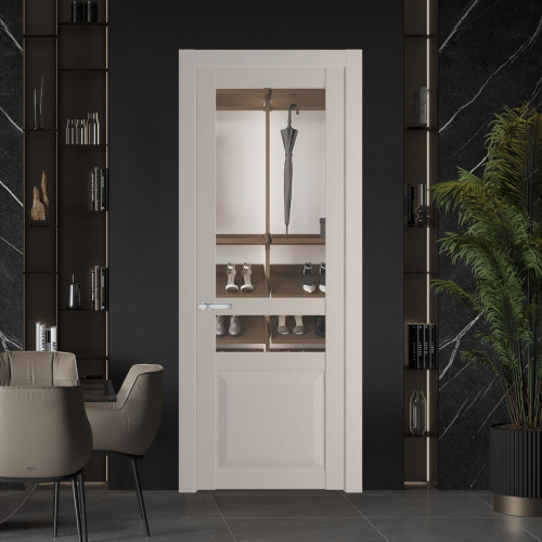 Межкомнатная дверь ProfilDoors 1.5.4 PD цвет Сэнд вставка Прозрачное