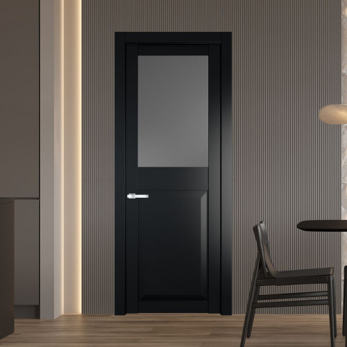 Межкомнатная дверь ProfilDoors 1.6.2 PD цвет Блэк вставка Графит