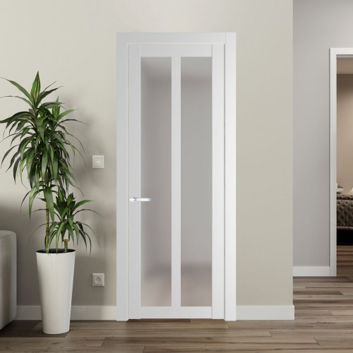 Межкомнатная дверь ProfilDoors 1.7.2 PD цвет Крем Вайт вставка Матовое