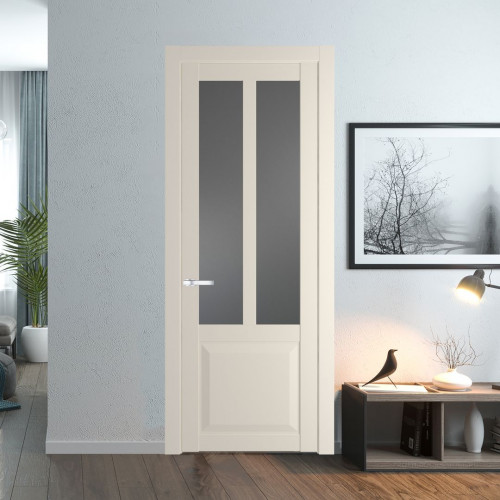 Межкомнатная дверь ProfilDoors 1.8.2 PD цвет Кремовая Магнолия вставка Графит