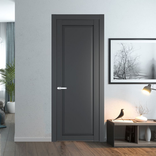 Межкомнатная дверь ProfilDoors 2.1.1 PD цвет Графит вставка Глухая