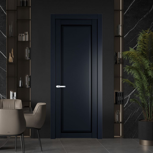 Межкомнатная дверь ProfilDoors 2.1.1 PD цвет Нэви Блу вставка Глухая