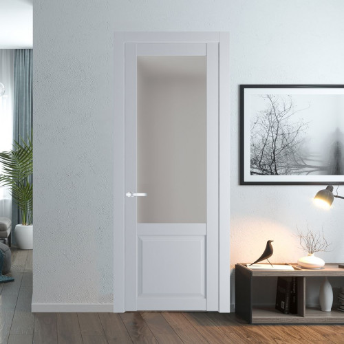 Межкомнатная дверь ProfilDoors 2.2.2 PD цвет Лайт Грей вставка Матовое