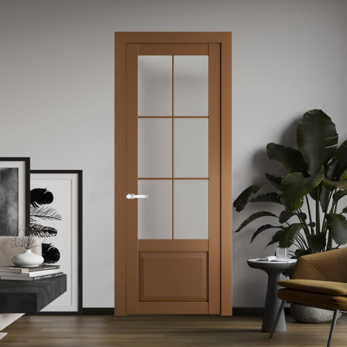 Межкомнатная дверь ProfilDoors 2.2.2 (р.6) PD цвет Перламутр золото вставка Матовое
