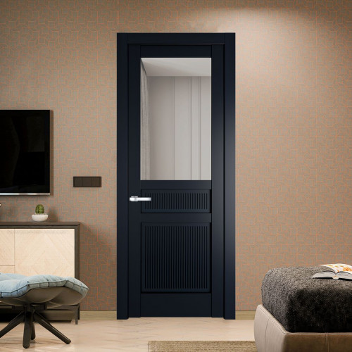 Межкомнатная дверь ProfilDoors 2.3.2PM Нэви Блу Прозрачное