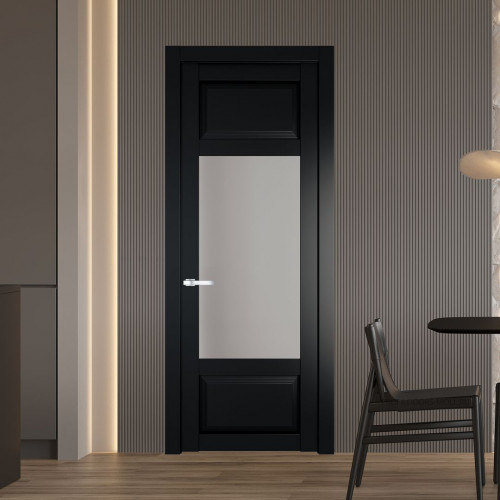 Межкомнатная дверь ProfilDoors 2.3.3 PD цвет Блэк вставка Матовое