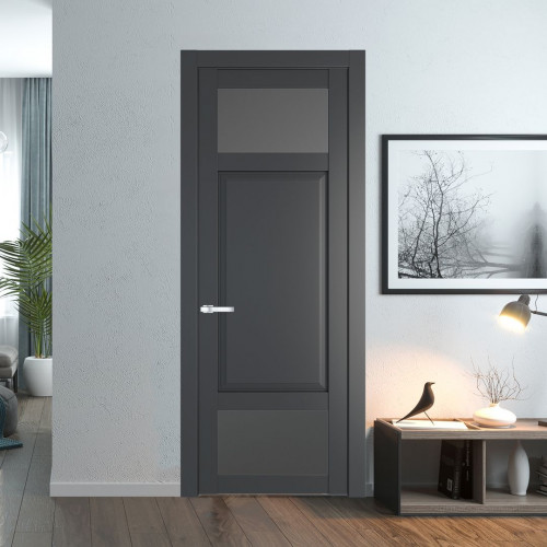 Межкомнатная дверь ProfilDoors 2.3.4 PD цвет Графит вставка Графит