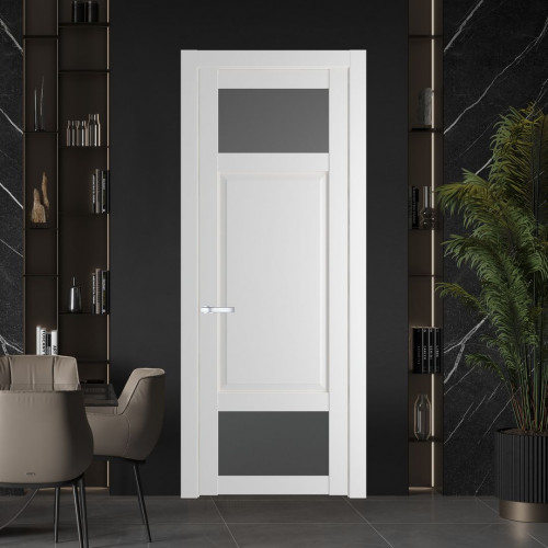 Межкомнатная дверь ProfilDoors 2.3.4 PD цвет Крем Вайт вставка Графит