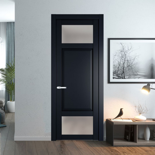 Межкомнатная дверь ProfilDoors 2.3.4 PD цвет Нэви Блу вставка Матовое