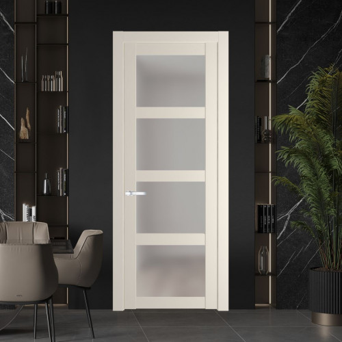 Межкомнатная дверь ProfilDoors 2.4.2 PD цвет Кремовая Магнолия вставка Матовое