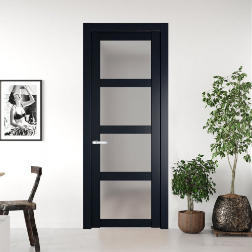 Межкомнатная дверь ProfilDoors 2.4.2 PD цвет Нэви Блу вставка Матовое
