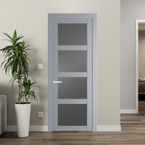 Межкомнатная дверь ProfilDoors 2.4.2 PD цвет Смоки вставка Графит