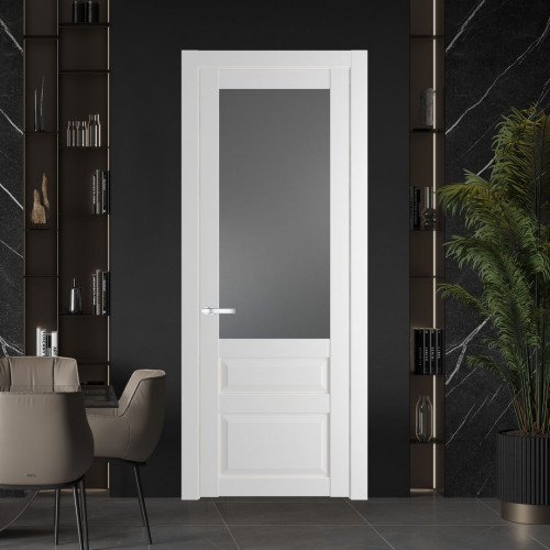 Межкомнатная дверь ProfilDoors 2.5.3 PD цвет Крем Вайт вставка Графит
