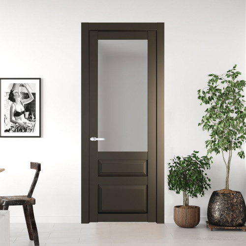 Межкомнатная дверь ProfilDoors 2.5.3 PD цвет Перламутр бронза вставка Матовое