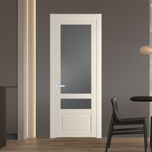 Межкомнатная дверь ProfilDoors 2.5.4 PD цвет Кремовая Магнолия вставка Графит