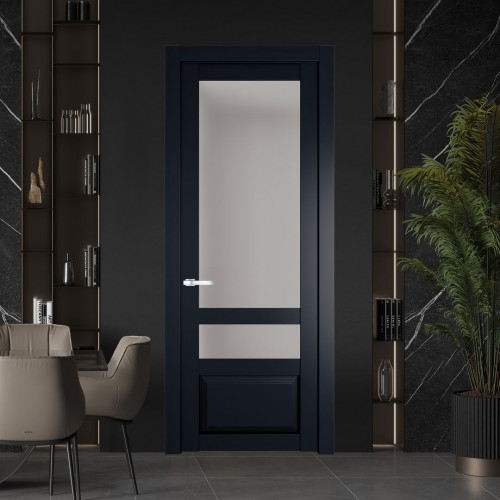 Межкомнатная дверь ProfilDoors 2.5.4 PD цвет Нэви Блу вставка Матовое