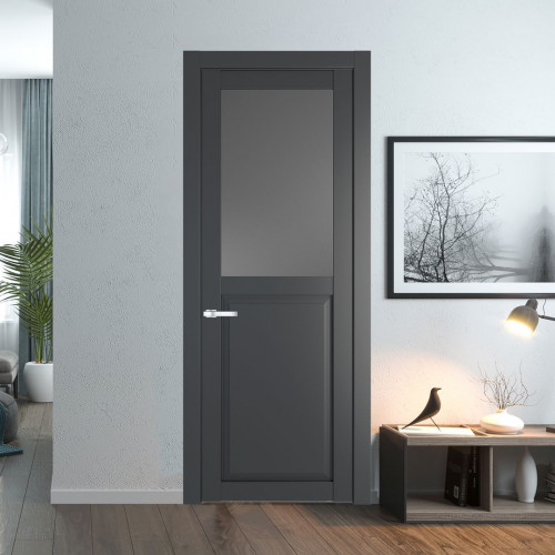 Межкомнатная дверь ProfilDoors 2.6.2 PD цвет Графит вставка Графит