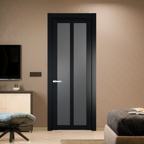 Межкомнатная дверь ProfilDoors 2.7.2 PD цвет Блэк вставка Графит