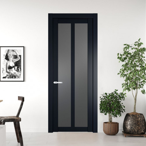 Межкомнатная дверь ProfilDoors 2.7.2 PD цвет Нэви Блу вставка Графит
