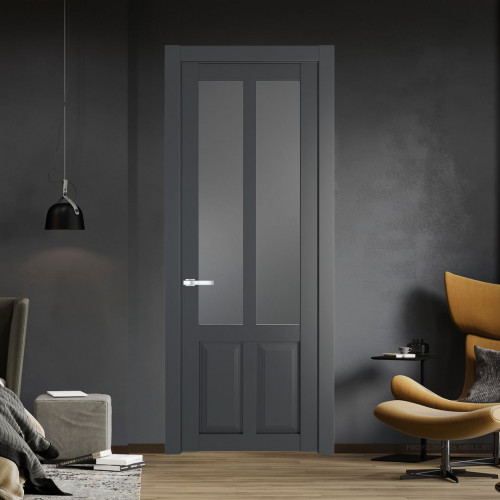 Межкомнатная дверь ProfilDoors 2.8.2 PD цвет Графит вставка Графит