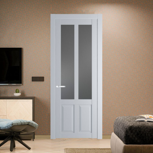 Межкомнатная дверь ProfilDoors 2.8.2 PD цвет Лайт Грей вставка Графит